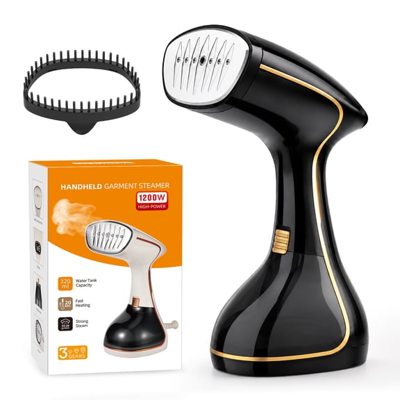 Steamer for Clothes 1200W, SEANEL Portable Clothes Steamer for Home, Travel, 320ml Water Tank