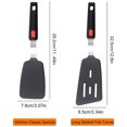 thumbnail image 7 of Silicone Spatula Turner Set of 2, 600°F Heat Resistant Cooking Spatulas for Nonstick Cookware, Kitchen Utensils Use Spatula Flippers Rubber Fish Spatulas Set for Egg, Cookie, Pancake, Fish, Burger, 7 of 7