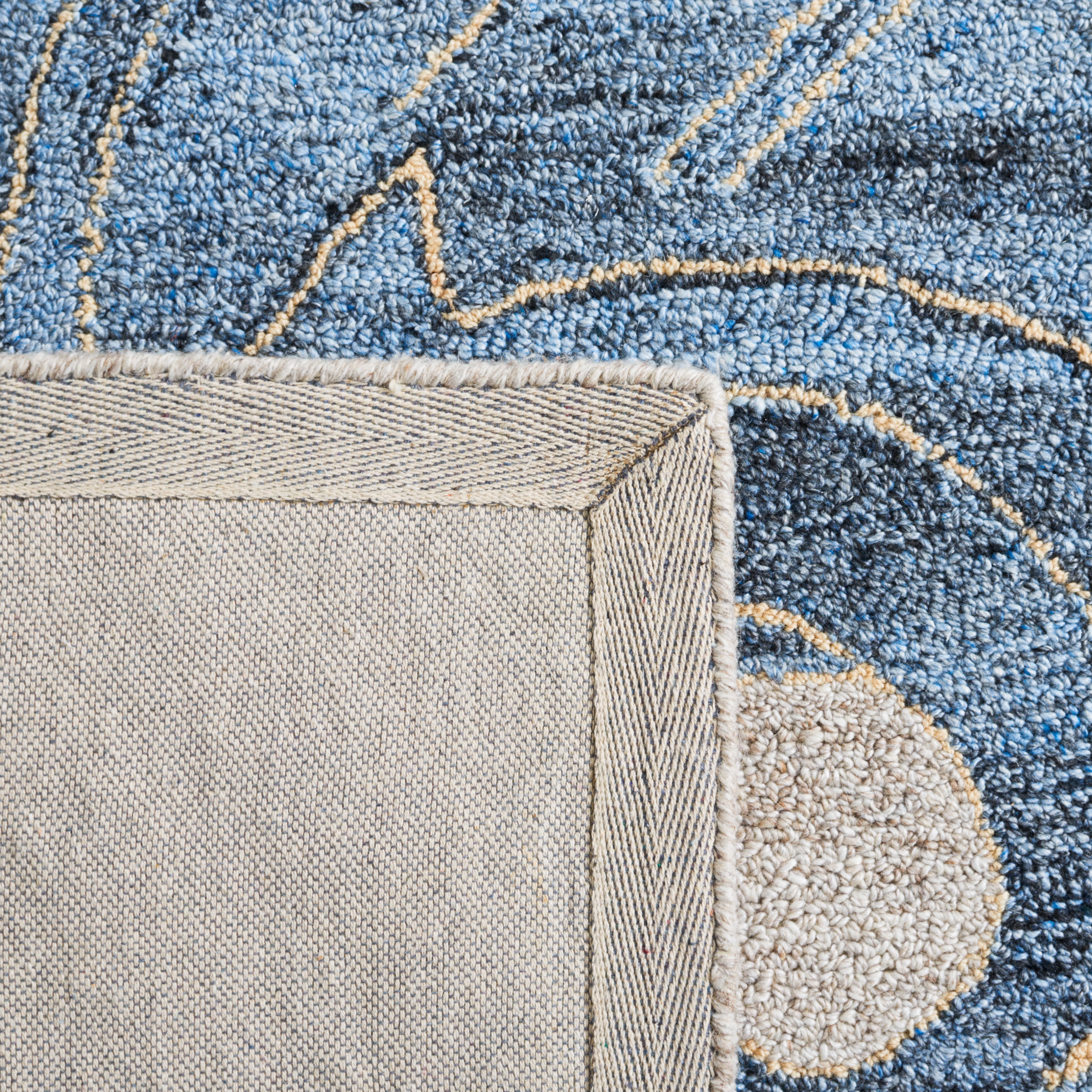 SAFAVIEH Abstract Parker Floral Runner Rug, Beige/Blue, 2'3" x 8'