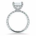 thumbnail image 4 of HeartsAndYou 2.2ct Engagement Ring for Women Princess Cut Moissanite Accent Solitaire 18k White Gold over Silver, 4 of 6
