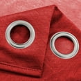 thumbnail image 3 of Lydia Matte Embossed Blackout Grommet Panel 84" Red, 3 of 3