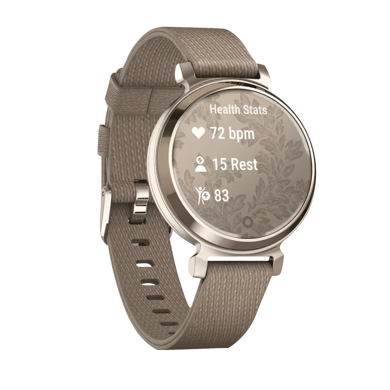 その他 Lilly Garmin Lily 2 Classic, Cream Gold with Coffee Nylon Band