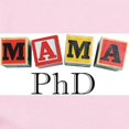 thumbnail image 2 of CafePress - Mama Phd Body Suit - Long Sleeve Cotton Baby Bodysuit, 2 of 4