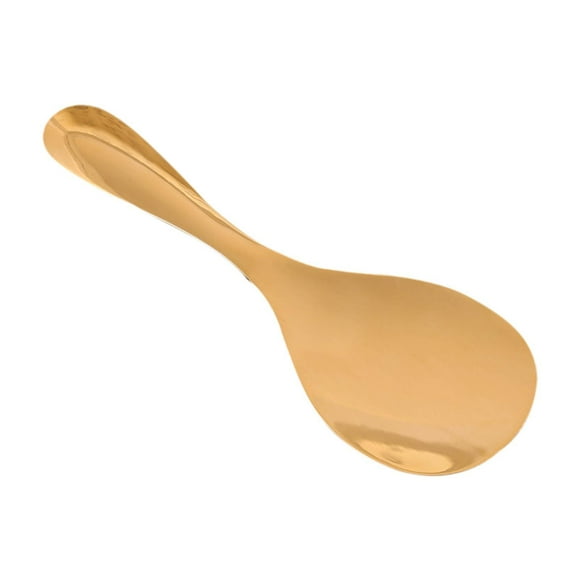 Lipstore Rice Spoon Copper Flatware Long Handle Practical Multiuse Coffee Spoon Tableware