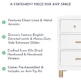 thumbnail image 5 of evolur Art Deco Double Dresser in White/Gold, 5 of 11