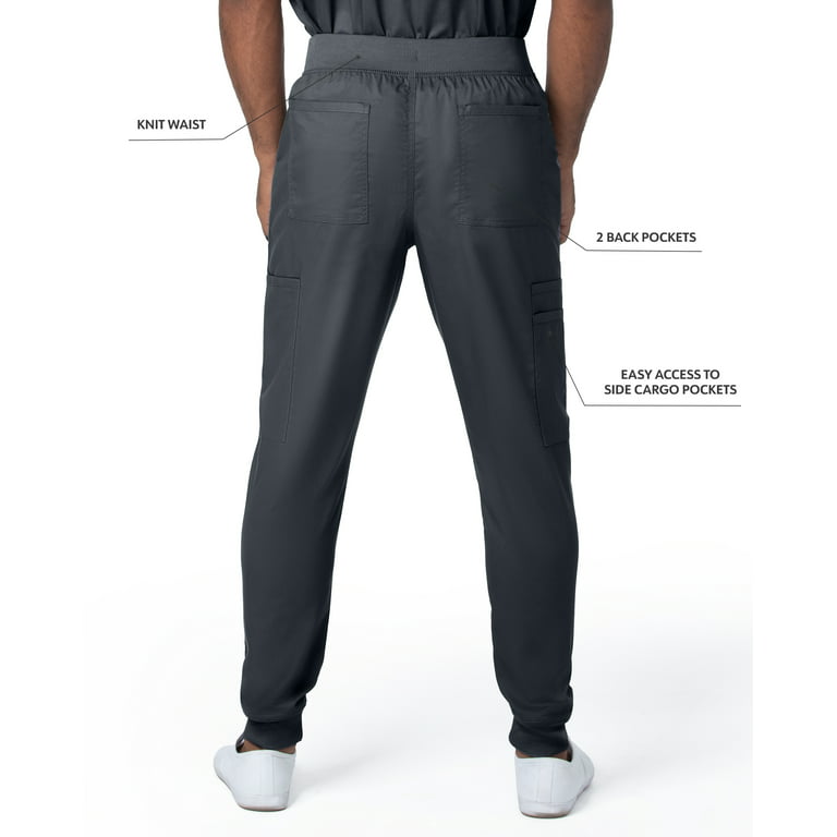 Landau Proflex Tailored Fit Stretch 7-Pkt Jogger Scrub Pants for Men 2100PRV