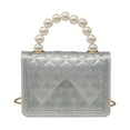 thumbnail image 2 of Willow & Ruby Kid’s Mini Quilted Glitter Bag for Girls (Youth) in Silver, 2 of 5