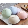 thumbnail image 5 of BPA-Free Unbreakable Bowls, Set of 5, Microwave Safe, Reusable Wheat Straw Bowl for Cereal Salad Fruit Rice Noodles, Healthy Tableware, Deep Design Prevents Splashing, Lightweight, 5 of 5