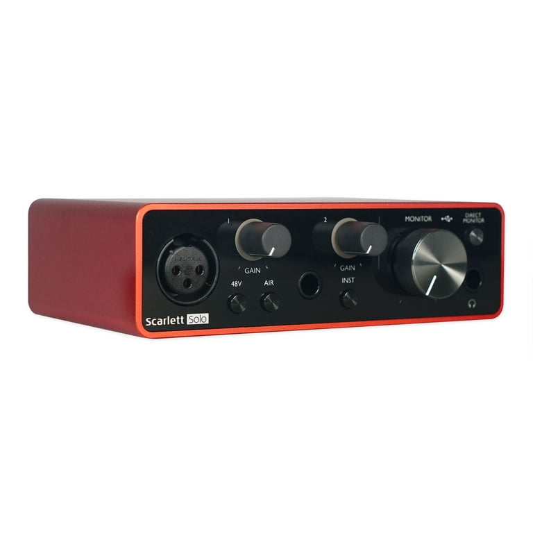 Focusrite SCARLETT SOLO 3rd Gen Studio Recording Equipment Package