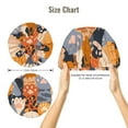 thumbnail image 5 of Rateoe Cute Cat Paw Pattern Silk Satin Hair Bonnet for Sleeping, Adjustable Sleep Cap Turban for Women , Curly Straight Hair Long Large Braid, 5 of 6