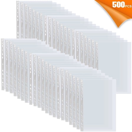 DIYMAG 9.25 x 12 Sheet Protectors, 500 Count, 500 Pack