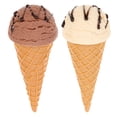 thumbnail image 1 of ColoMX Simulación de 2 piezas Modelo de helado de helado PVC Props de cono de helado artificial, 1 of 8