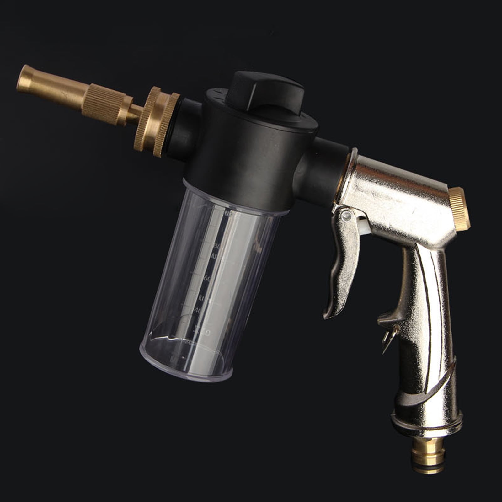 Garden Hose Nozzle Sprayer 3.5oz Soap Dispenser High Pressure Foam Guns for Car Washing Gardening and Pet Showering Use