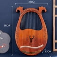 thumbnail image 5 of Harpe Lyre, Cordes Métalliques Produisant des Notes de Lecture Claires, Prise Confortable Assurant une Manipulation Sécuritaire, 5 of 5