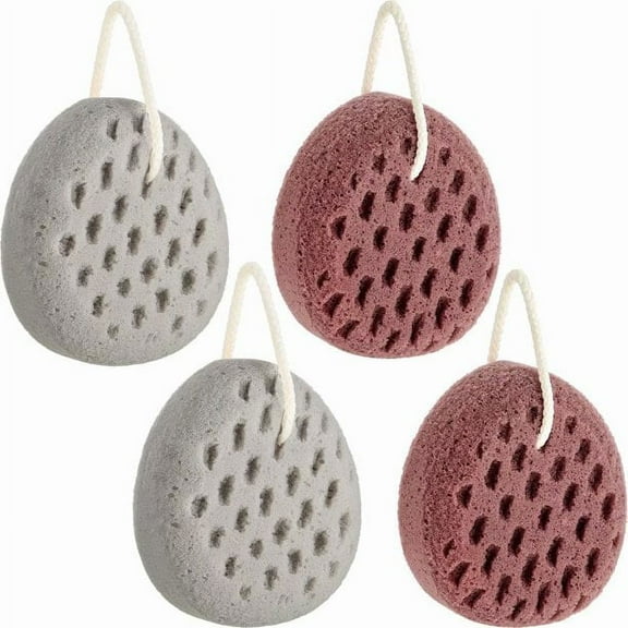 MODANU 2 Pack Sponge Loofah Body Scrubber, Shower Pouf Cleaning Loofahs Sponge, Shower Use Sponge for Women and Men