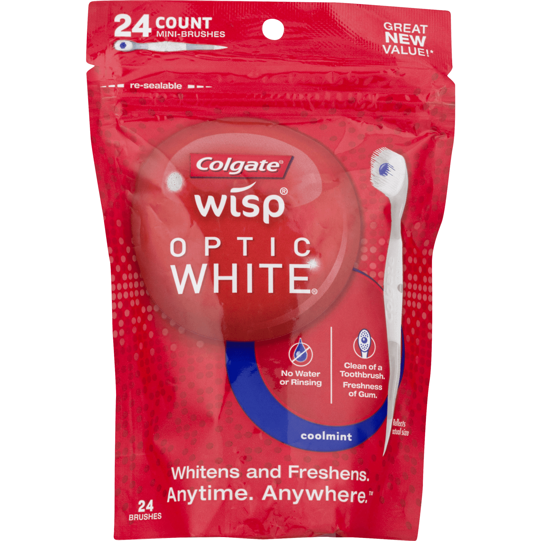 colgate optic white wisp disposable mini toothbrush