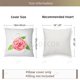 thumbnail image 4 of Funda de almohada con diseño de claveles y flores de lirio, cojín decorativo suave y cálido para el hogar, el jardín, el sofá, la sala de estar, 18 x 18 pulgadas, 4 of 5