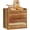 Acacia Wood, variant on Rustic Bread Box for Kitchen Countertop Bamboo Bread Storage Container Bin Double Layer BreadBox Farmhouse Large Capacity Food Organizer