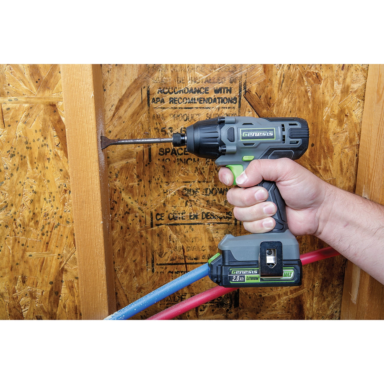 Genesis 20-Volt Cordless Li-Ion 1/4-In. Collet Impact Driver, GLID20B