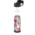 thumbnail image 3 of Thermos Funtainer Stainless Steel Vacuum Insulated Bottle with Covered Straw for Kids, Spiderman, 14oz, 3 of 8