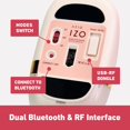 thumbnail image 4 of Mouse inalámbrico Bluetooth 3.0 y 5.0 Azio IZO Baroque Rose, 4 of 6
