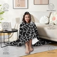 thumbnail image 4 of Wearable Blanket,Halloween Spider Web Pattern Hooded Wearable Flannel Blanket for Adults & Teens,Winter Poncho Shawl Wrap Cape Cozy Anti-Pill,50"x60", 4 of 5
