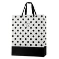 thumbnail image 4 of Premium Reusable Chic Black and White Paper Gift Bag with Satin Ribbon Satin Ribbon Handles, 4 of 4