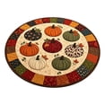 thumbnail image 2 of Fall Round Area Rug Autumn Decorative Floor Mat Seasonal Home Decor For Bedroom Living Room Entryway Kitchen Decoration, 2 of 6