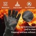 thumbnail image 3 of 14 Inch Heat Resistant Waterproof BBQ Grill Gloves, Food Grade Neoprene Insulated Oven Mitts for Kitchen Cooking and Barbecue Use, 3 of 6