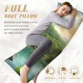 thumbnail image 4 of Naloa Lake Forest Dinosaur Super Soft 20x60 Body Pillow Case,Long Side Hidden Zipper（PILLOWS ARE NOT INCLUDED）, 4 of 6