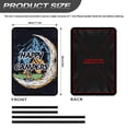 thumbnail image 3 of POLERO Happy Campers RV Entry Door Window Shade Sunshade Hook and Loop Fastener Camper Privacy Entrance Sun Blackout Fabric 17.3" x 26", 3 of 7