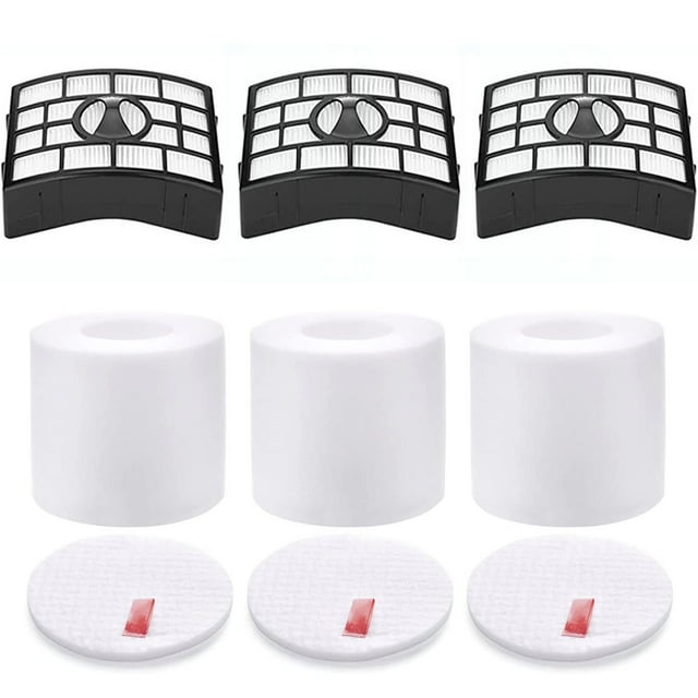 Vacuum Filter Set with 3 HEPA, 3 Foam, 3 Felt Filters for Shark Rotator