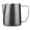 Black, variant on opvise Coffee Steaming Pitcher Food Grade Ergonomic Handle Milk Frothing Pitcher Stainless Steel V-shaped Stainless Steel 450ML
