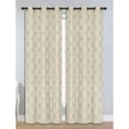 thumbnail image 3 of Bella Luna Julia Geometric Room Darkening Thermal Grommet Curtain Panels (Set of 2), 3 of 6
