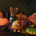 thumbnail image 4 of Hearth & Gear Halloween Pumpkin Statue Desktop Resin Pumpkin Statue Desktop Logo Halloween Party Shelf Interior A Ornament Stork Ornament Random Ornament Assortment Wolf Ornament Giraffe Ornament, 4 of 4