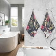 thumbnail image 6 of SKYSONIC Toucan Parrot Tropical Patterned Hand Towels 2 PCS, Cotton Bath Towel for Drying Face Hands Body ,Absorbent Lightweight Towels for Bathroom Ktichen Travel Gym, 16"x28", 6 of 7