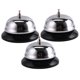 thumbnail image 5 of unbranded 3Ud Campanas De Mano Metal Plata Para Atención En Restaurante Bar Hotel, 5 of 8