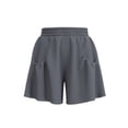 thumbnail image 4 of Women's Solid Color Sports Shorts Casual Running Outdoor Fitness Pants High Waist and Hip Lift Home Shorts, 4 of 7
