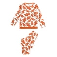 thumbnail image 1 of FOCUSNORM Pyjama Parent-Enfant de Noël, T-shirt à Imprimé de Dessins Animés, Combinaison, Pantalon, 1 of 8