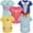 Blue / pink / yellow, variant on Disney Princess Snow White Belle Aurora 5 Pack T-Shirts Infant to Big Kid
