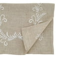 thumbnail image 5 of Fennco Styles Delicate Embroidered Vine Linen Blend Table Linens Collection, 5 of 6