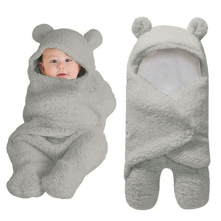 

Egmy Newborn Baby Cute Cotton Receiving White Sleeping Blanket Boy Girl Wrap Swaddle