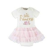 Gerber Baby Girl Short Sleeve Onesies Bodysuit With Tutu, 1-Pack (Newborn - 3/6M)