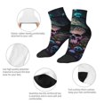thumbnail image 3 of Goofa Forest Mushroom Skull Pattern Non Slip Socks with Grips for Elderly, Crew Socks Yoga Hospital Socks Cushioned Sole Gripper Socks for Men Women, 3 of 5