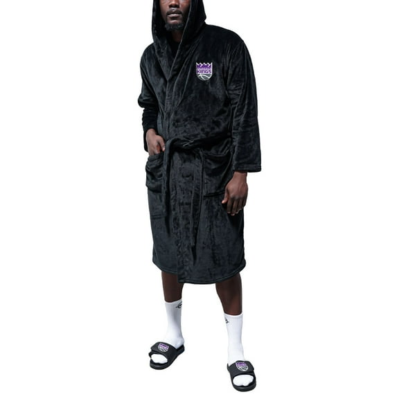 Unisex ISlide Black Sacramento Kings Fleece Phantom Robe