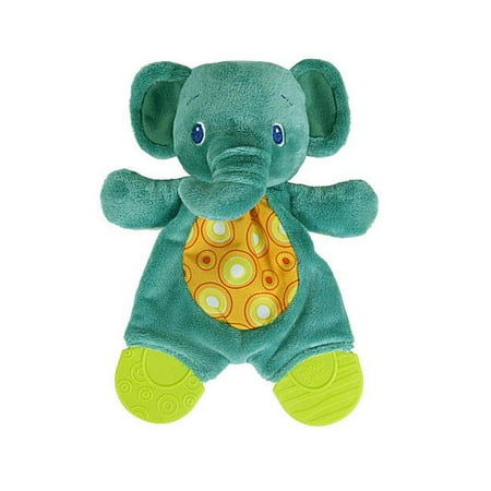 Bright Starts Snuggle & Teethe Teether Plush Toy - Elephant - Walmart.com