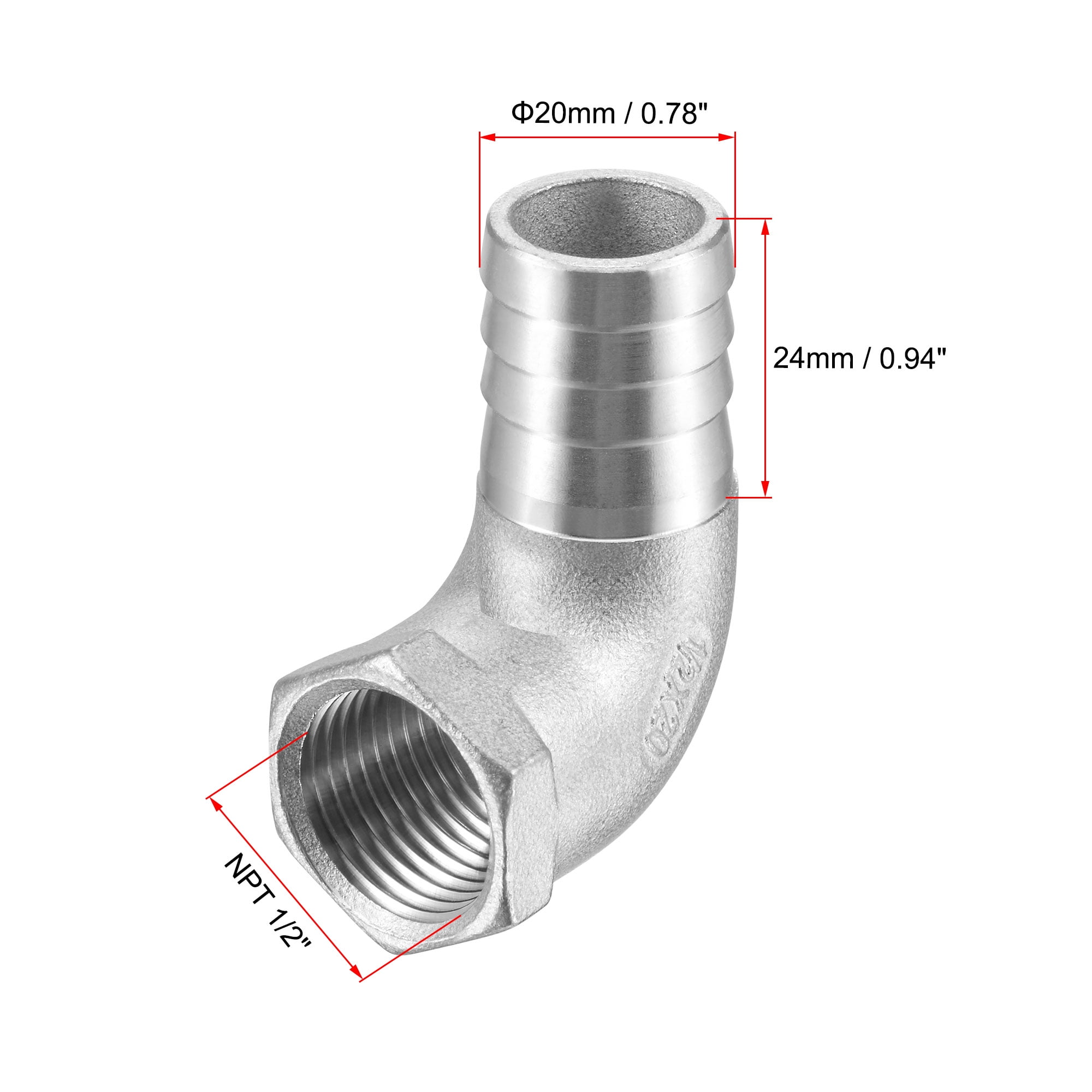 Metaland Stainless Steel Elbow 1/2