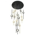 thumbnail image 6 of Modern Sixteen Light Chandelier-Black Anodized Aluminum Finish Bailey Street Home 79-Bel-4534004, 6 of 8
