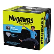 Ninjamas Boys Bedwetting Nighttime Underwear, Size S/M (37-90 lbs), 44 Count (Select for More Options)