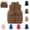 Coffee, variant on YOUYEDIAN Kids Puffer Vest Jacket Boys Girls Winter Windbreaker Warm Zipper Mock Neck Down Coat